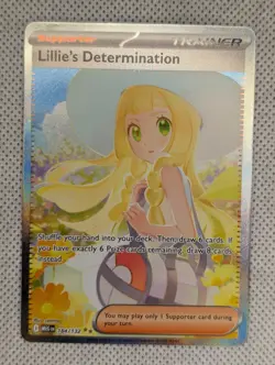 Pokemon TCG Lillie’s Determination 184/132 Secret Rare Mega Evolution - Image 1