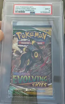 Evolving Skies Booster Pack PSA 9 3 Art Lot Umbreon Sylveon Rayquaza - Image 2