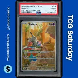 2023 POKEMON SV BLACK STAR PROMOS - SVP EN #075 MIMIKYU PSA 9 - Image 1