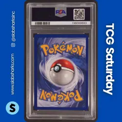 1999 POKEMON FOSSIL #10/62 LAPRAS HOLO RARE PSA 8 - Image 2