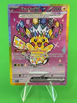 Pokemon Pikachu ex Ascended Heroes Special Illustration Rare 277/217 NM!!! - Image 1