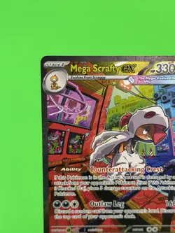 Pokemon Mega Scrafty ex Ascended Heroes Special Illustration Rare 285/217 NM!!! - Image 4