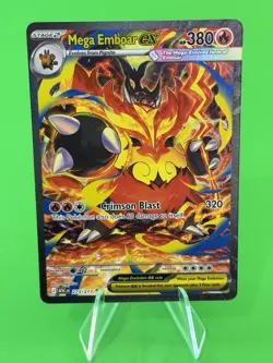Pokemon Mega Emboar ex Ascended Heroes Special Illustration Rare 273/217 NM!!! - Image 1