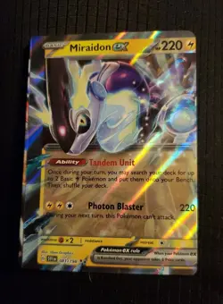 Pokemon"MISCUT☆MAJOR☆ERROR" MIRAIDON EX Scarlet & Violet081/198 DOUBLE RARE,MINT - Image 4