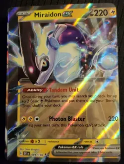 Pokemon"MISCUT☆MAJOR☆ERROR" MIRAIDON EX Scarlet & Violet081/198 DOUBLE RARE,MINT - Image 5