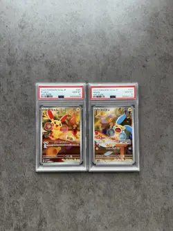 SET 2 PSA 10 Japanese Pokemon MINUN & PLUSLE AR 065/062 066/062 Raging Surf SV3a - Image 1