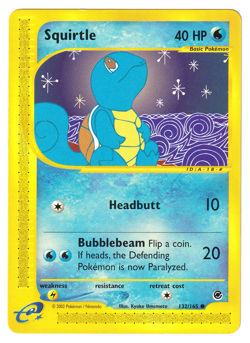 Squirtle 132/165 - Pokemon Expedition Base Set - Image 1