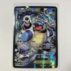 Pokemon TCG Blastoise EX XY122 Full Art Holo Black Star Promo ExcellentCondition - Image 1