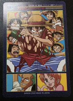 Luffy Zoro Nami One Piece Visual Adventure #03 Bandai Carddass Japanese 2000 - Image 2