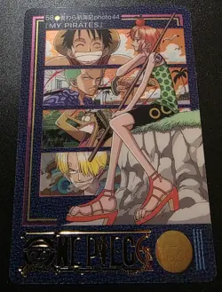 Luffy Zoro Usopp One Piece Visual Adventure #58 Bandai Carddass Japanese 2000 - Image 1