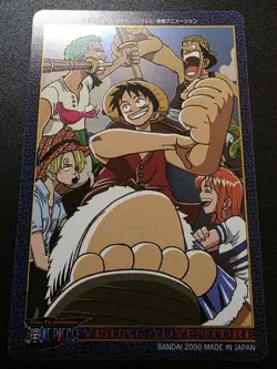 Luffy Zoro Usopp One Piece Visual Adventure #58 Bandai Carddass Japanese 2000 - Image 2