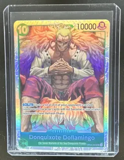 2023 One Piece Kingdoms of Intrigue Donquixote Doflamingo Super Rare #OP04-031 - Image 1
