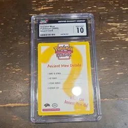 Pokemon Ancient Mew Promo Insert Card Pokemon League CGC 10 GEM MINT 2000 - Image 1