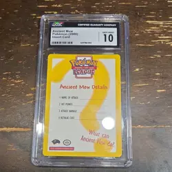 Pokemon Ancient Mew Promo Insert Card Pokemon League CGC 10 GEM MINT 2000 - Image 3