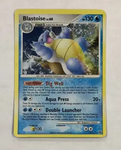 Pokemon BLASTOISE Card 2/127 Holo Rare Platinum LP English Light Play TCG - Image 1