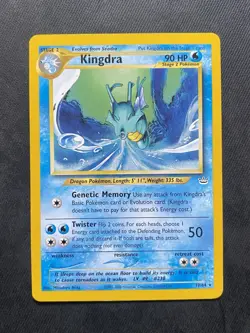 Kingdra Neo Revelation 19/64 Rare Regular Unlimited Pokemon Card - Image 1
