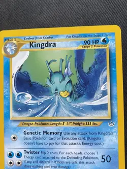 Kingdra Neo Revelation 19/64 Rare Regular Unlimited Pokemon Card - Image 2