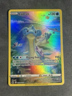 Pokemon TCG Lapras Crown Zenith: Galarian Gallery Ultra Rare Card GG05/GG70 - Image 1