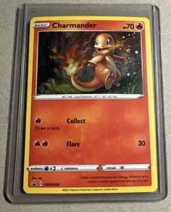 Pokemon Sword & Shield Charmander Foil Holo Black Star Promo Card SWSH092 - Image 1