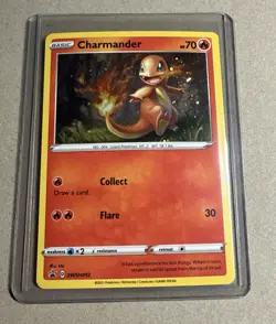 Pokemon Sword & Shield Charmander Foil Holo Black Star Promo Card SWSH092 - Image 2