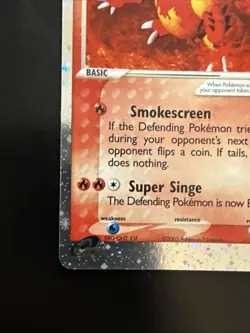 Pokemon TCG Magmar EX Ruby and Sapphire Holo Ultra Rare Card 100/109 - Image 5