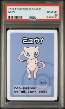 PSA 10 Mew Old Maid Pokemon Center Card Babanuki Game Japanese Nintendo 2019 - Image 1