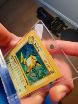 Pokemon TCG Base Set Raichu Holo Card 14/102 Unlimited Holo Rare - Image 2