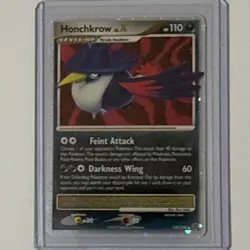Pokemon Honchkrow LV.X Secret Wonders Rare Holo Card 132/132 HP 110 2007 English - Image 1