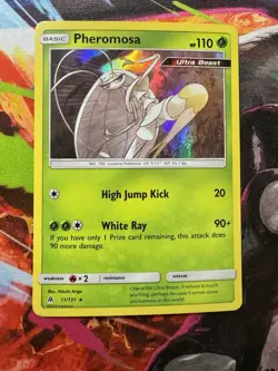 Pheromosa 11/131 Forbidden Light Holo Rare Sun & Moon S&M Pokemon TCG Card NM - Image 1