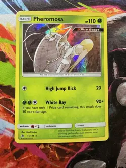 Pheromosa 11/131 Forbidden Light Holo Rare Sun & Moon S&M Pokemon TCG Card NM - Image 2