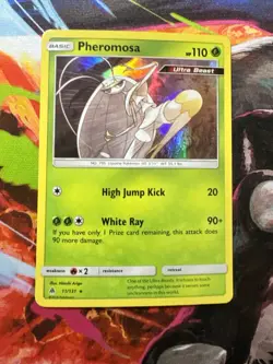 Pheromosa 11/131 Forbidden Light Holo Rare Sun & Moon S&M Pokemon TCG Card NM - Image 4