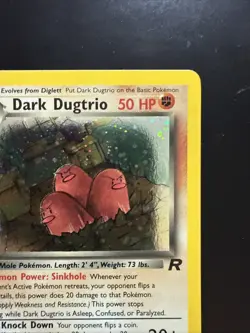 DARK DUGTRIO Pokemon Card - WOTC - 1st Edition - Team Rocket - 6/82 - Image 3