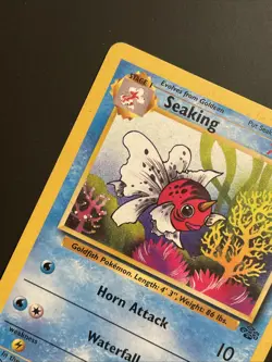 Seaking Jungle 46/64 Unlimited 1999 Pokemon Card WOTC Vintage LP Collector - Image 3