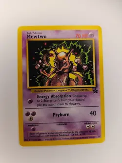 Pokemon Mewtwo - WoTC Black Star Promo Card #14 - NM - Image 1