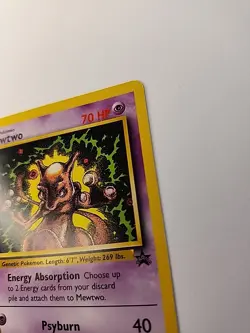 Pokemon Mewtwo - WoTC Black Star Promo Card #14 - NM - Image 4