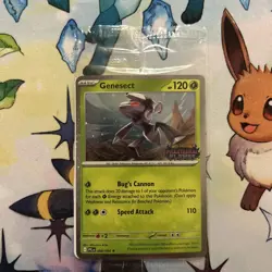 Pokemon Genesect 008/094 Best Buy Phantasmal Flames Stamped Promo Card-Sealed - Image 1