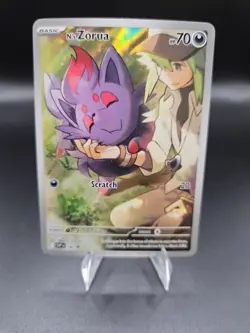 Pokemon Card - N's Zorua Scarlet & Violet Promo 189 Holo Illustration Rare - Image 1