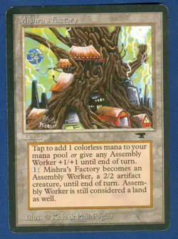 MISHRA'S FACTORY (Spring) uncommon 1994 ANTIQUITIES MTG Unplayed - Image 1