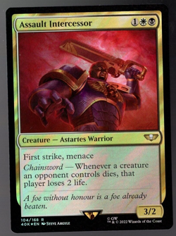 Assault Intercessor 104/168 Rare Surge Foil Warhammer 40K MTG NM - Image 1