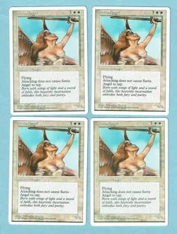 MTG 4x (NM) SERRA ANGEL Fourth 4th Edition Magic The Gathering WOTC VTG - Image 1