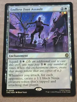 Endless Foot Assault Rare Foil #8 MTG Commander Teenage Mutant Ninja Turtles - Image 1