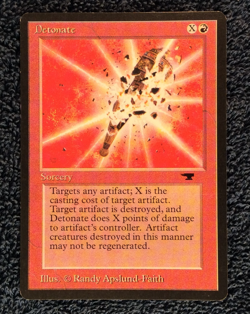 DETONATE uncommon 1994 ANTIQUITIES Magic the Gathering Unplayed - Image 3