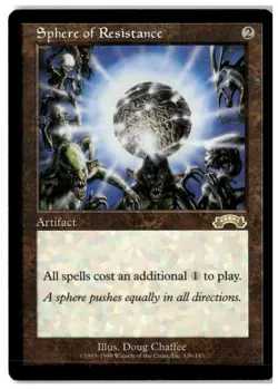 MTG Sphere of Resistance - Exodus Moderately Played - Image 1