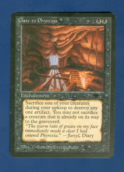GATE TO PHYREXIA uncommon 1994 ANTIQUITIES Magic the Gathering Unplayed - Image 1