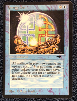 ENERGY FLUX uncommon 1994 ANTIQUITIES Magic the Gathering Unplayed - Image 3