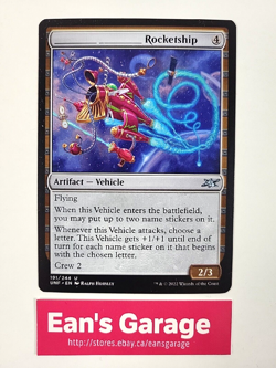 Magic The Gathering Rocketship UNF 191/244 Unfinity Uncommon - Mint - Image 1