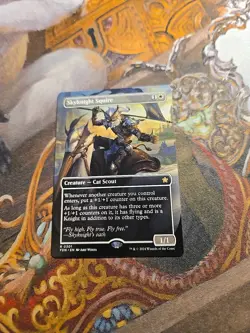 Skynight Squire Borderless MTG Foundations - NM - - Image 1