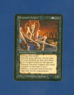 YAWGMOTH DEMON rare 1994 ANTIQUITIES Magic the Gathering - Image 2