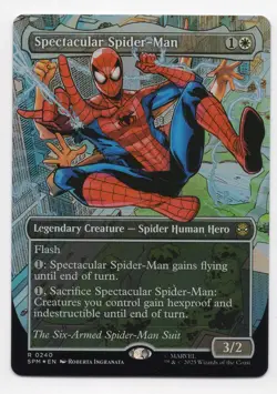 MTG: Marvel's Spider-Man *Texture Foil* Spectacular Spider-Man (0240) Borderless - Image 1