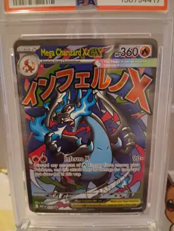 2025 Pokemon Mega Evolution Promo MEP EN 023 Mega Charizard EX UPC PSA 10 - Image 3